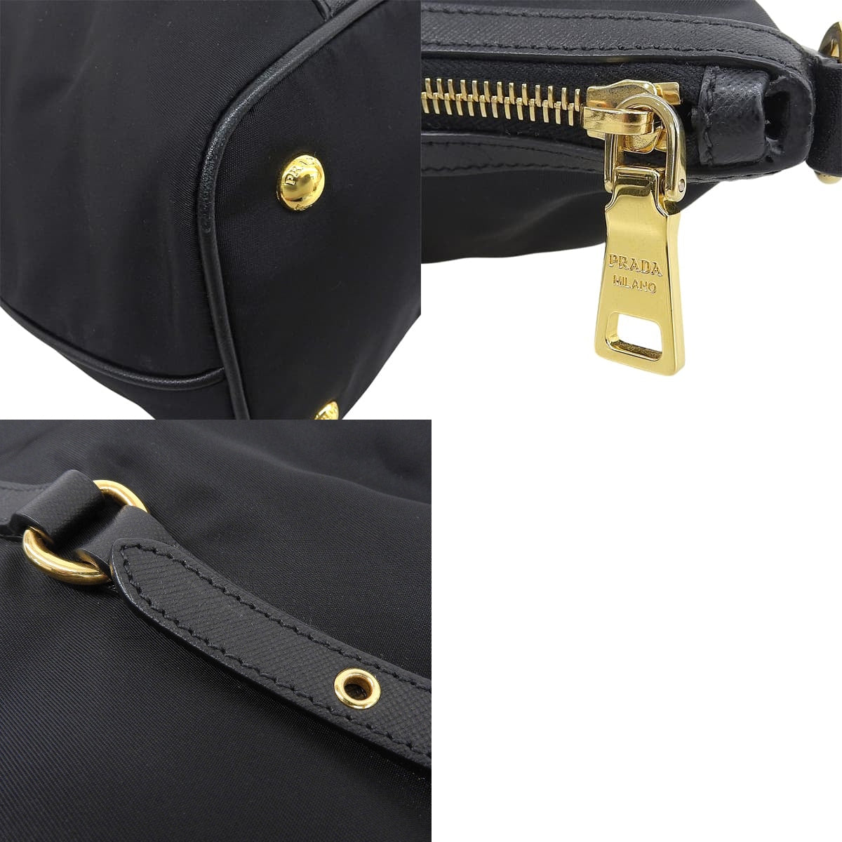 2WAY トートバッグ ナイロン レザー NERO ネロ 1BG253