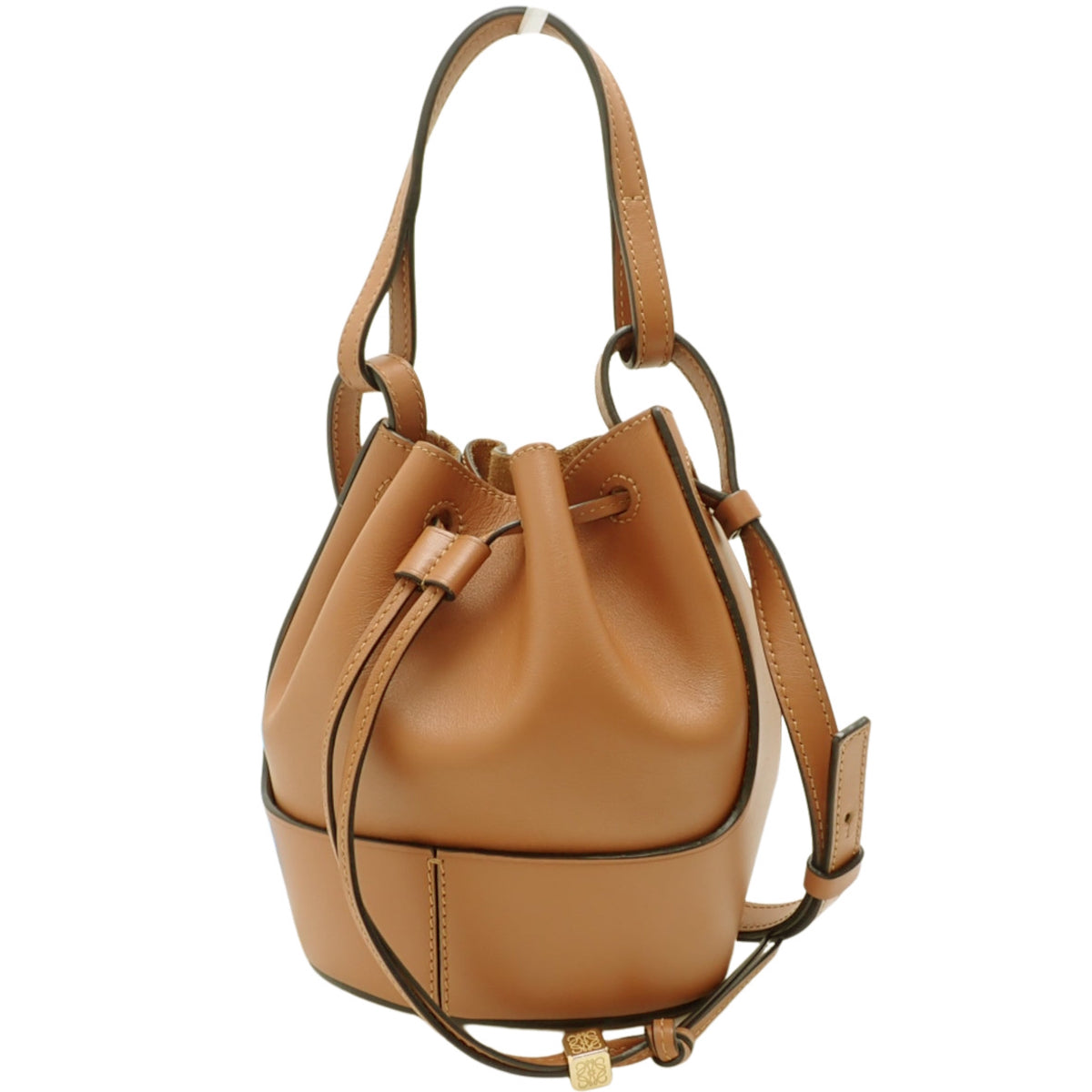 バルーンバッグ ミニ レザー ブラウン A710P18X01