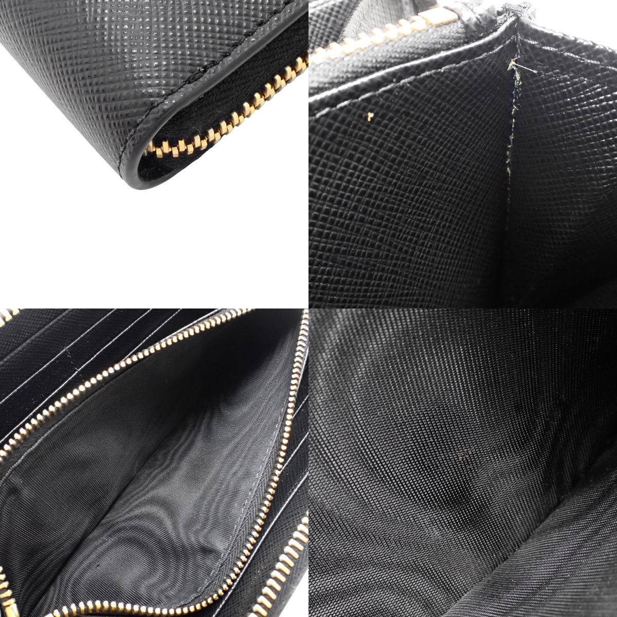 Zip-Around Wallet Saffiano Leather NERO 1ML506