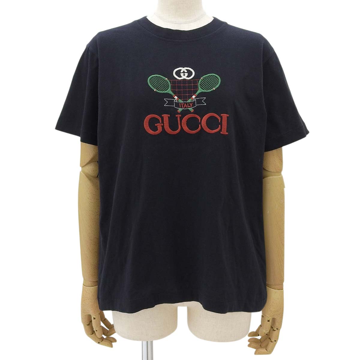 Tennis embroidery T-shirt S