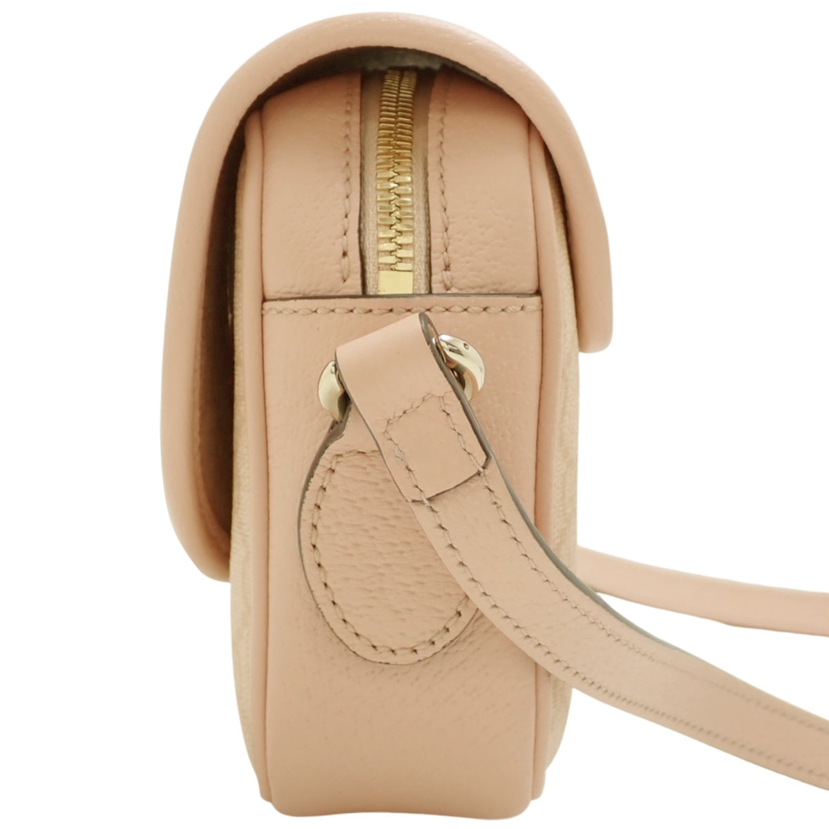 Ophidia GG Mini Shoulder Bag GG Supreme Leather Pink Beige 772239
