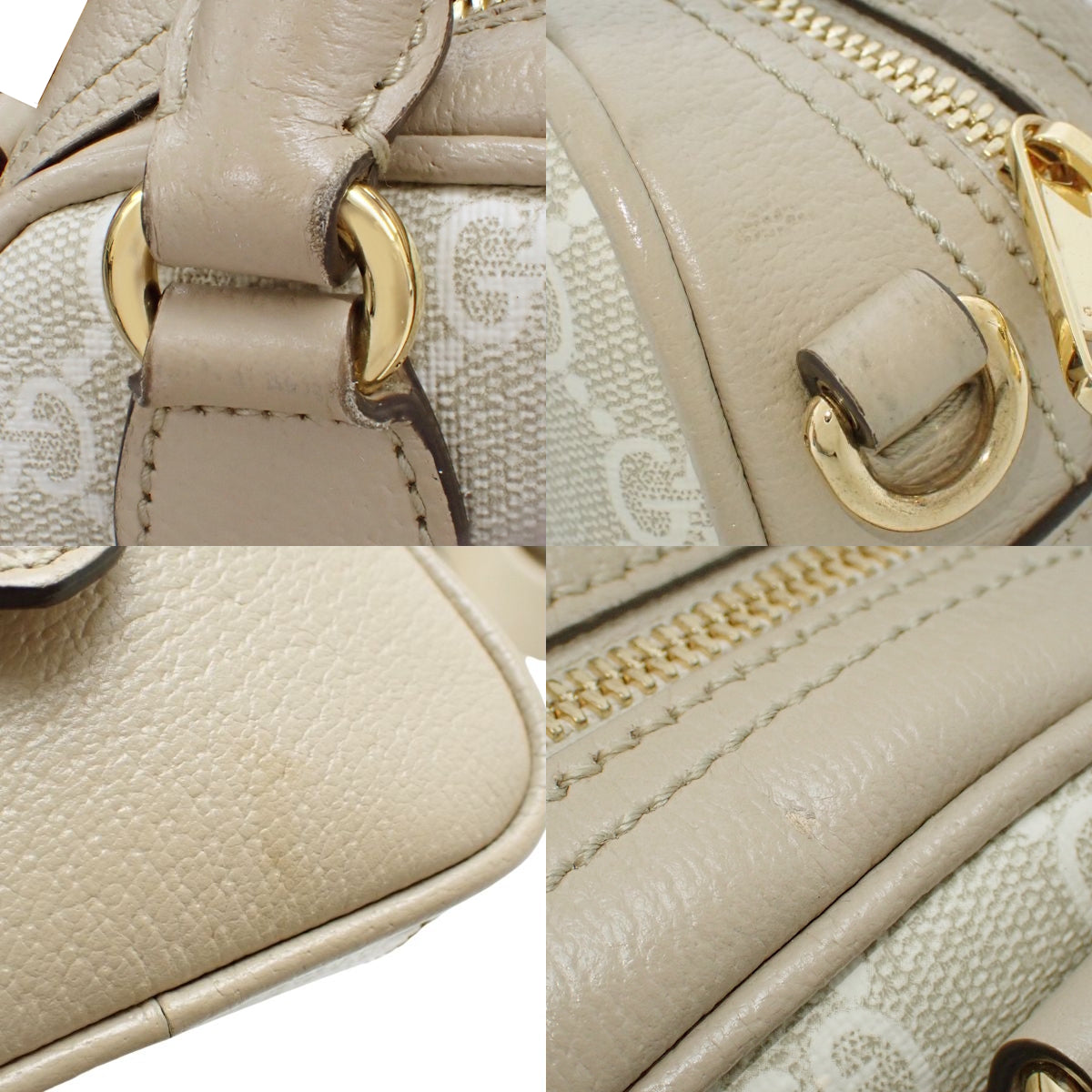 Ophidia 2-Way Bag GG Supreme Canvas Beige Green Red 724606