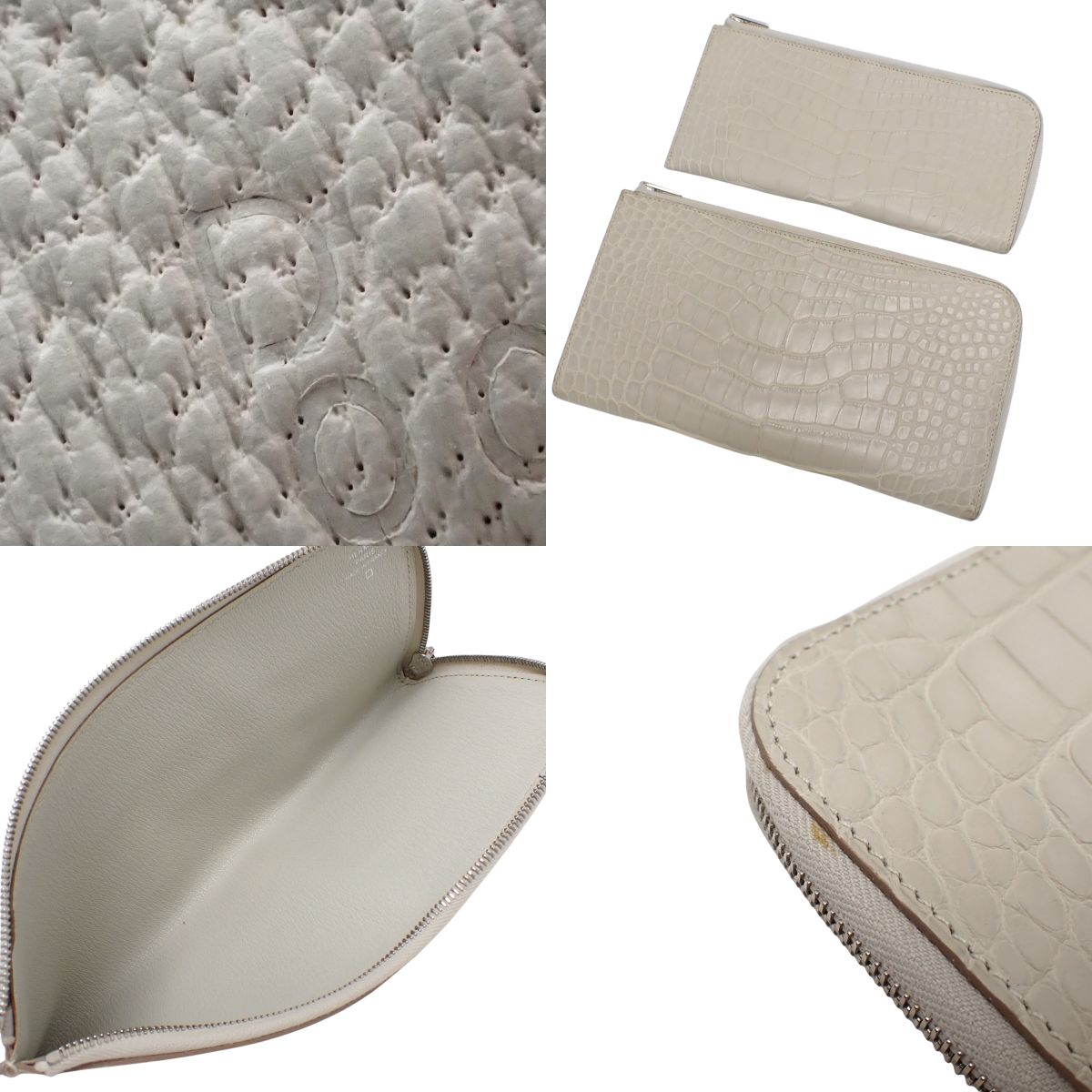Remix Combine Duo Alligator Matt Crocodile Béton Silver Hardware D stamp