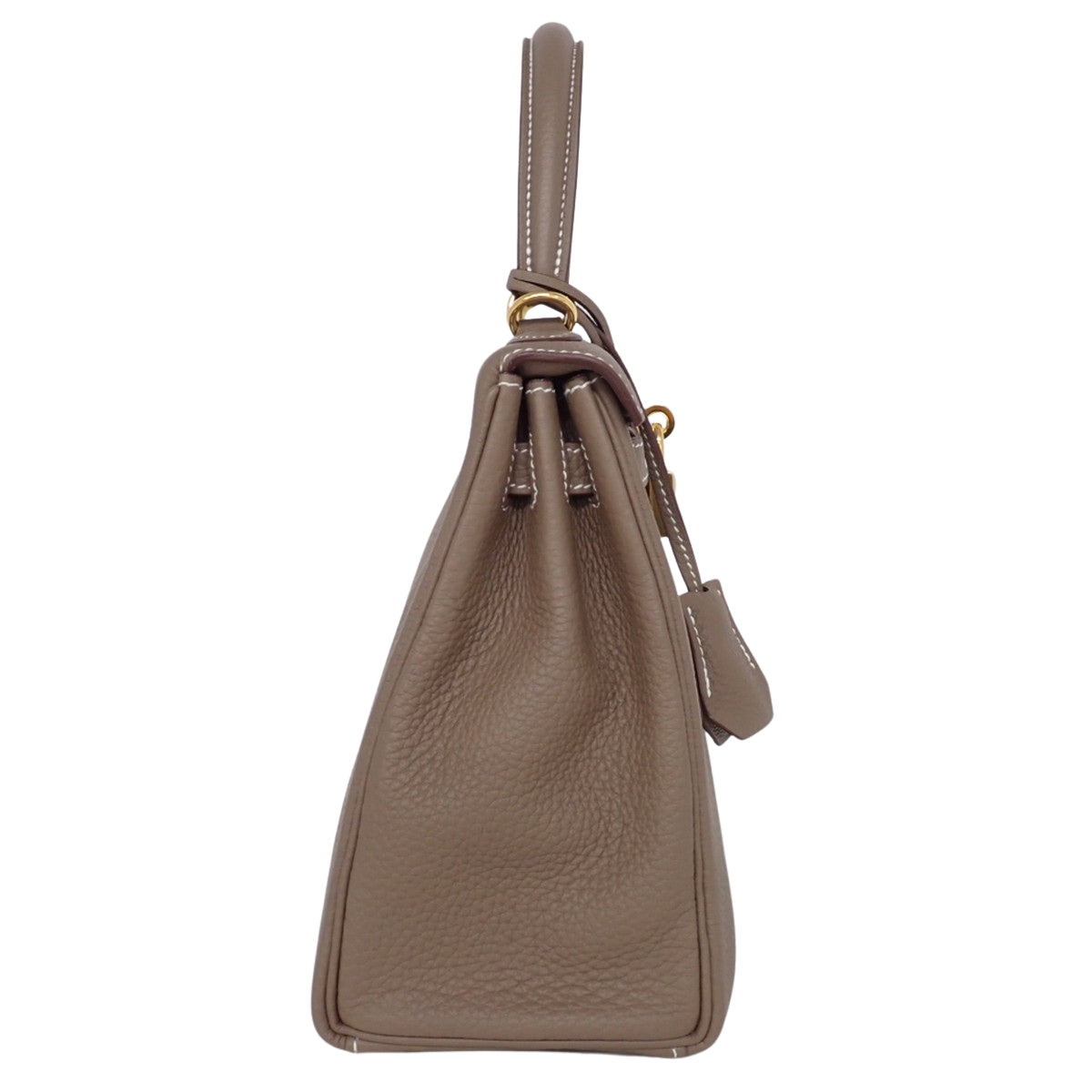 ケリー25 (内縫い) トゴ エトゥープ/エトープ ゴールド金具 U刻印