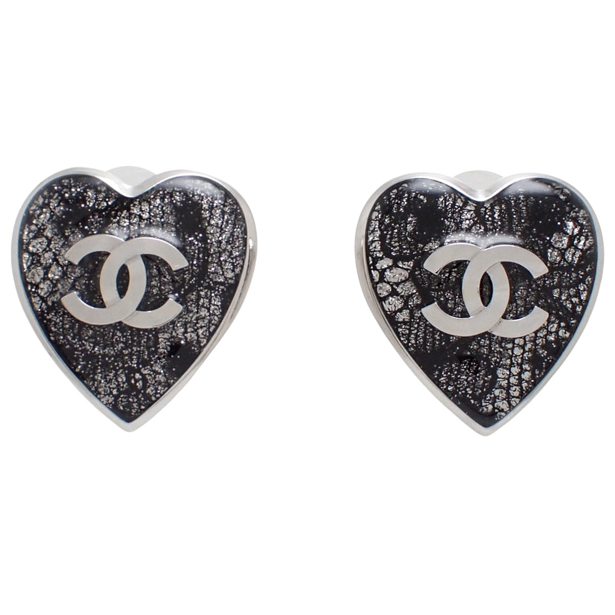 ココマーク ハート ピアス メタル