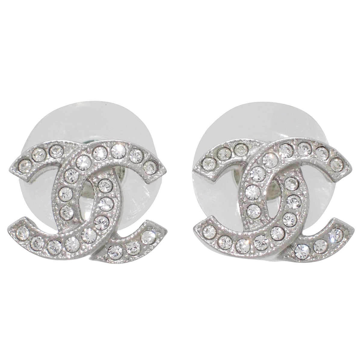 ココマーク ラインストーン ピアス メタル