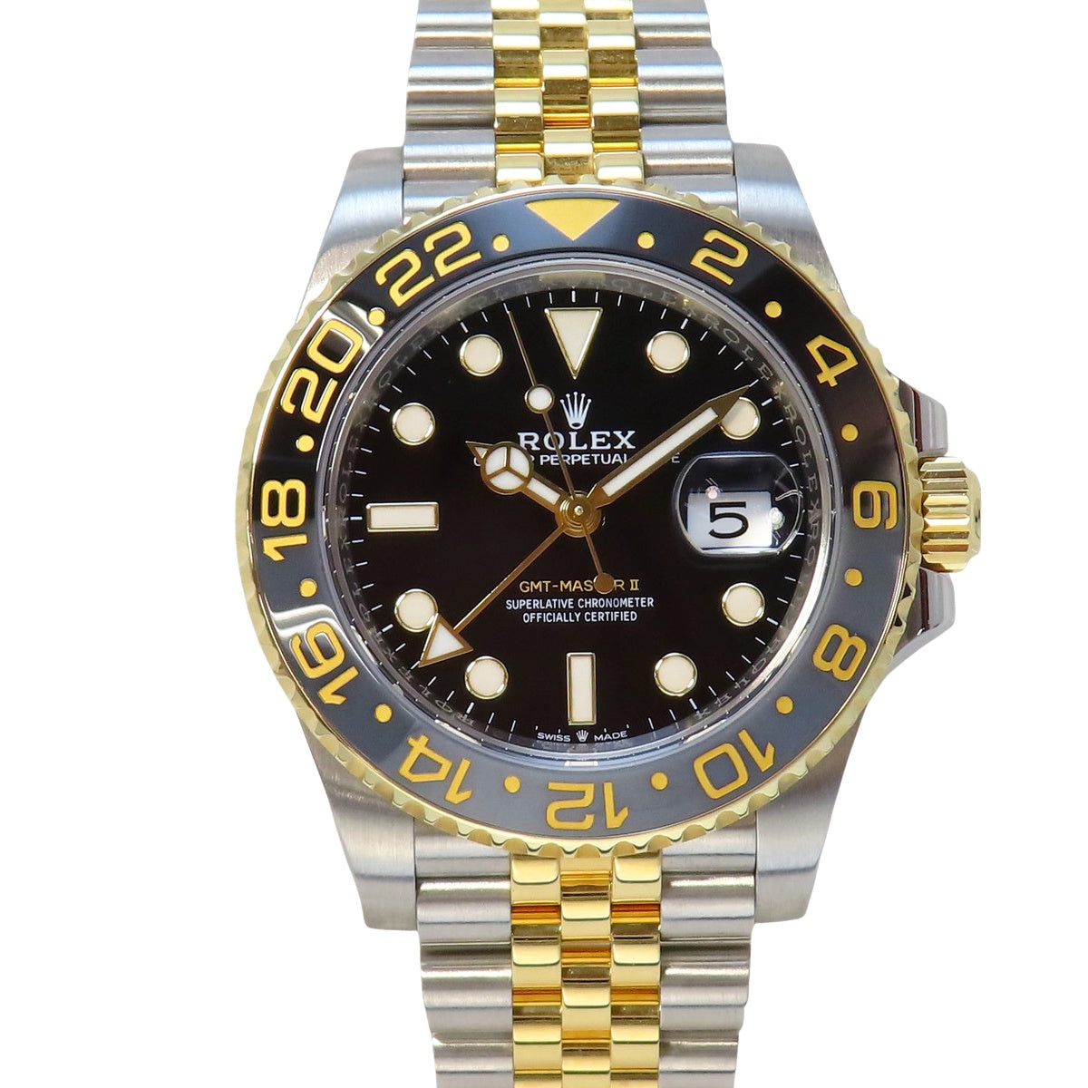 GMTマスター2 126713GRNR YG/SS ランダム番 ブラック 自動巻き メンズ