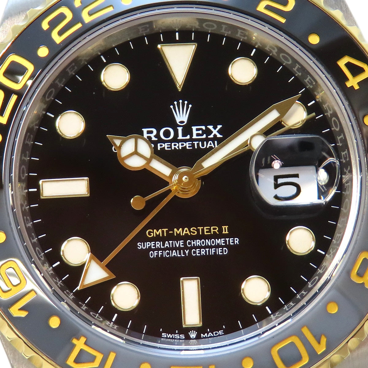 GMTマスター2 126713GRNR YG/SS ランダム番 ブラック 自動巻き メンズ