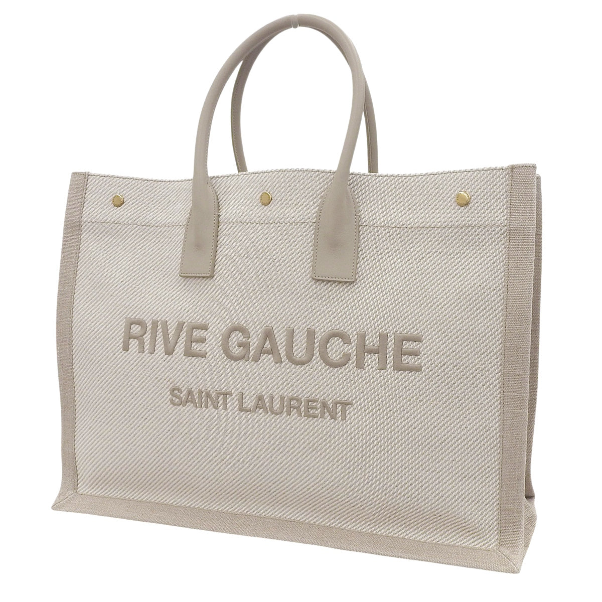 圣罗兰 Rive Gauche 托特包 帆布 象牙白 499290