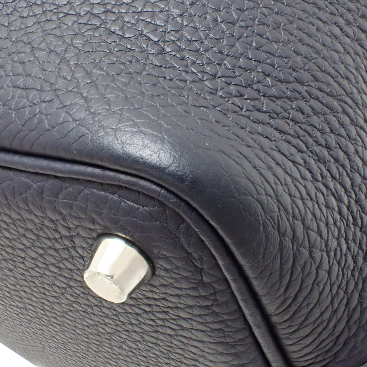 Picotin Lock Eclat PM Taurillon Clemence Swift Blue Nuit Blue France 银扣 Z刻印
