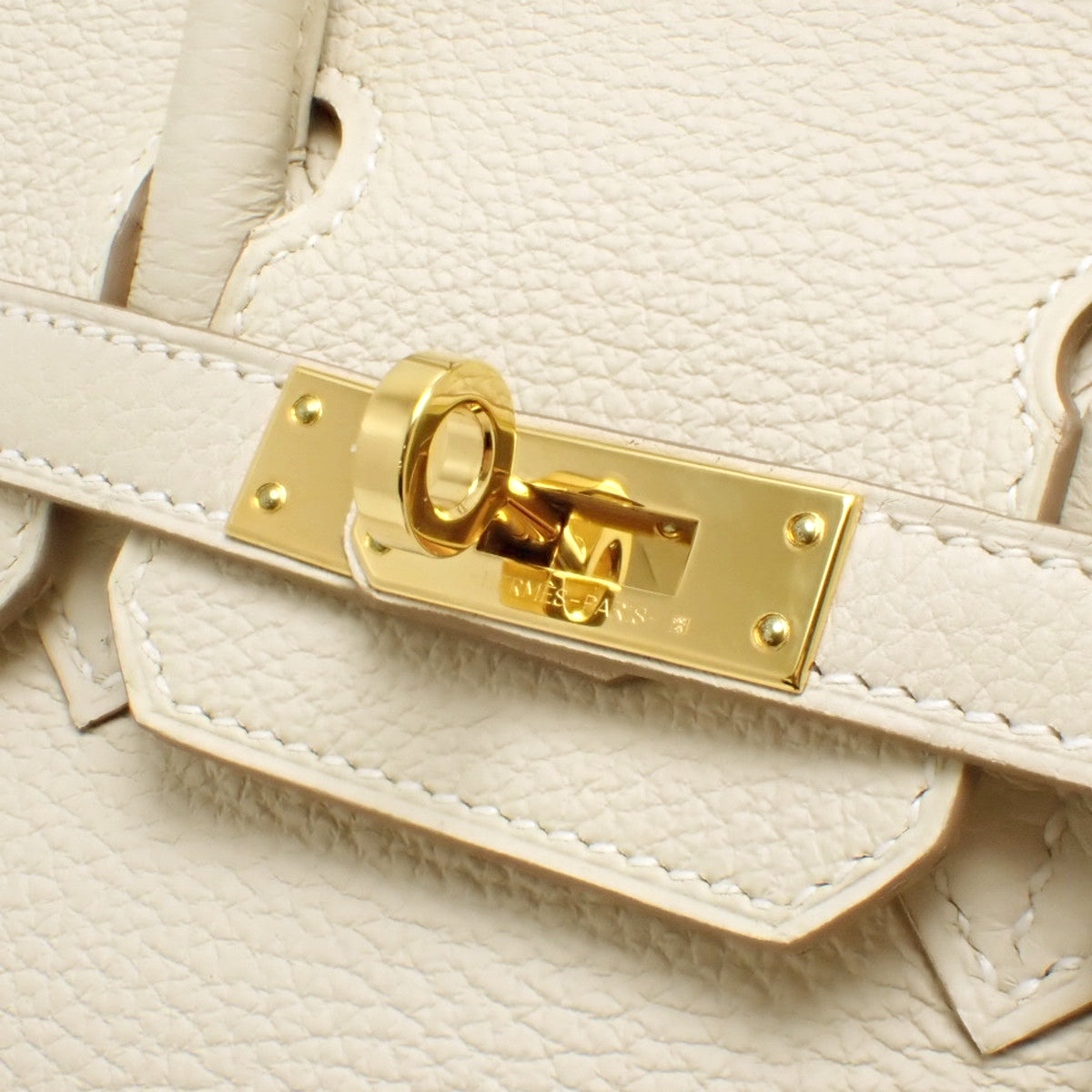 Birkin 25 Togo Craie Gold Hardware U Stamp