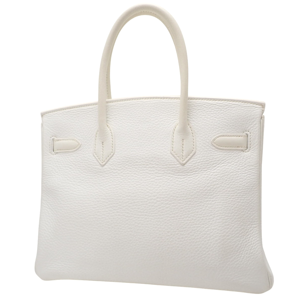 バーキン30 トリヨンクレマンス ホワイト シルバー金具 □J刻印