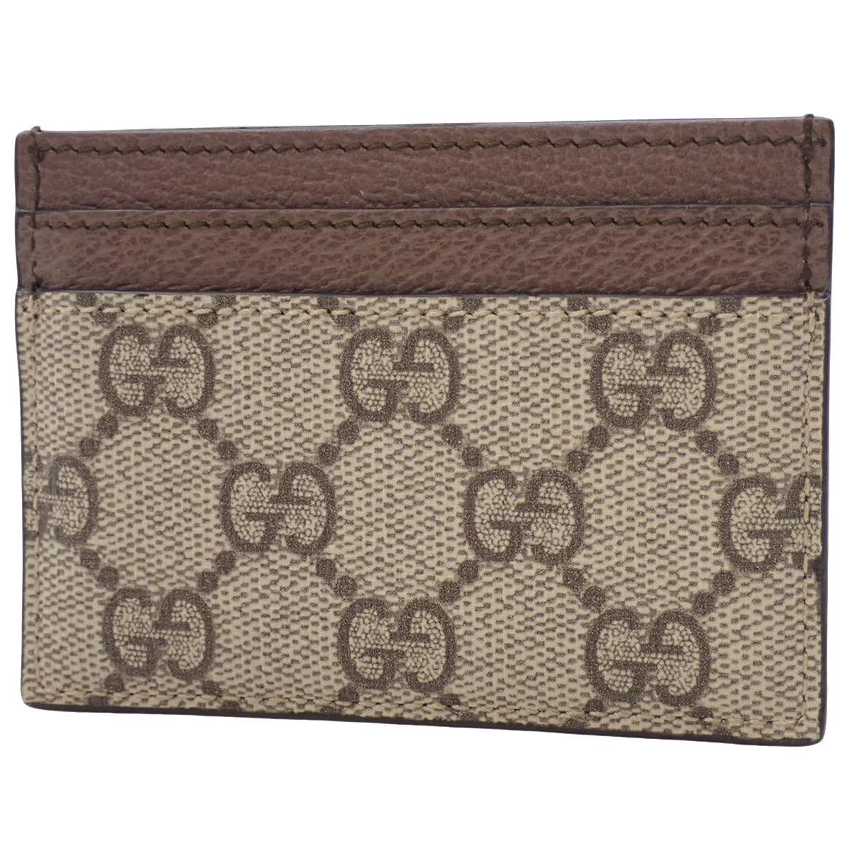 Ophidia GG Card Case GG Supreme Canvas Leather Brown Beige Green Red 523159
