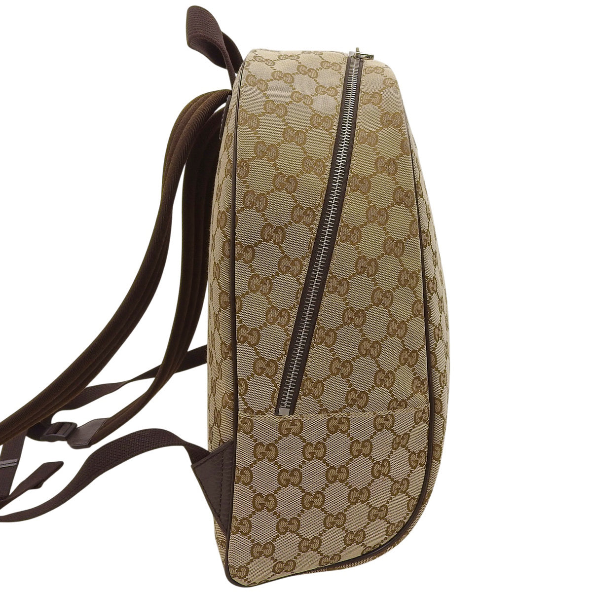GG Canvas Backpack Beige Brown 449906
