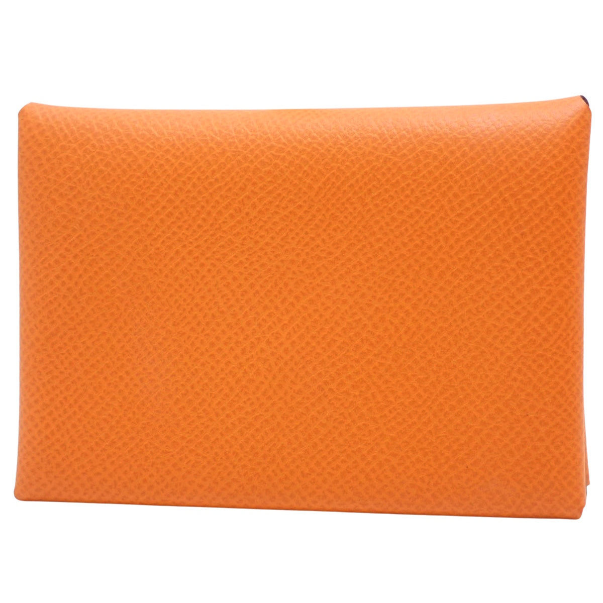 Calvi Duo Veau Epsom Palladium Hardware Orange Silver Hardware U stamp