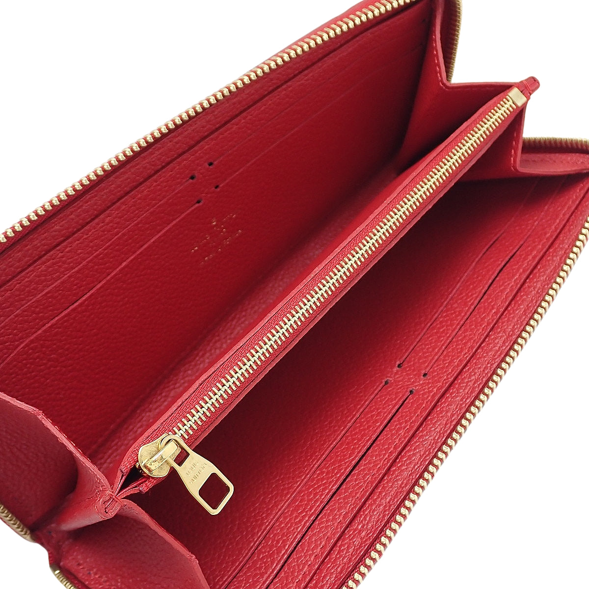 Monogram Empreinte Portefeuille Clémence Marine Rouge M68325