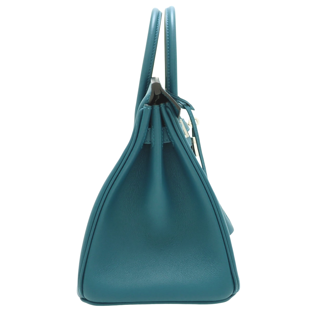 Birkin 25 Swift Vert Bosphore Silver Hardware Y stamp