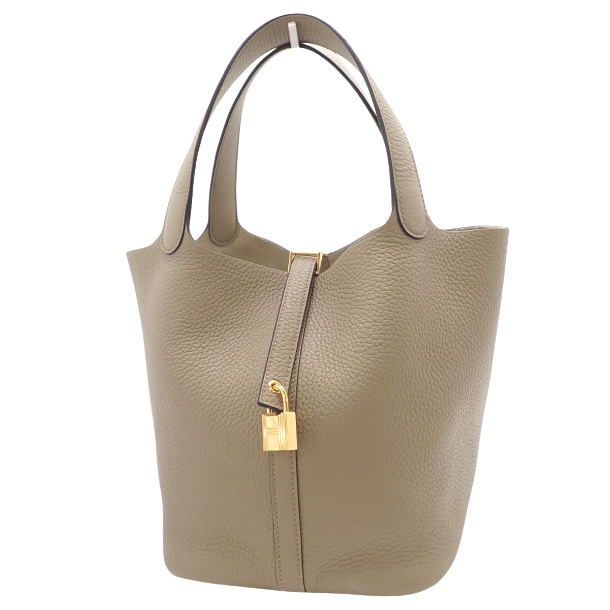 ピコタンロックMM トリヨンクレマンス ベージュマルファ ゴールド金具 W刻印