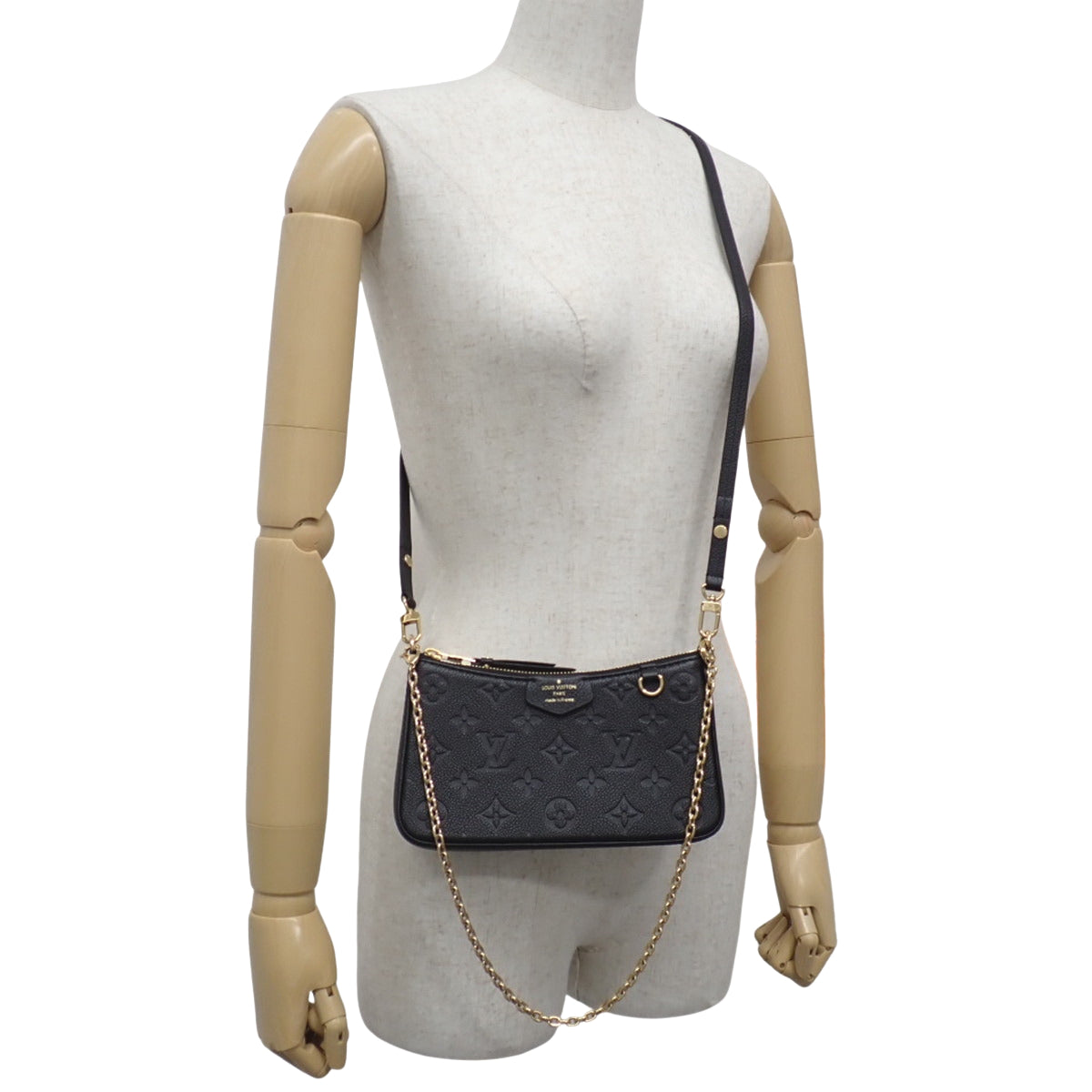 Monogram Empreinte Easy Pouch 黑色压纹 Monogram M80349