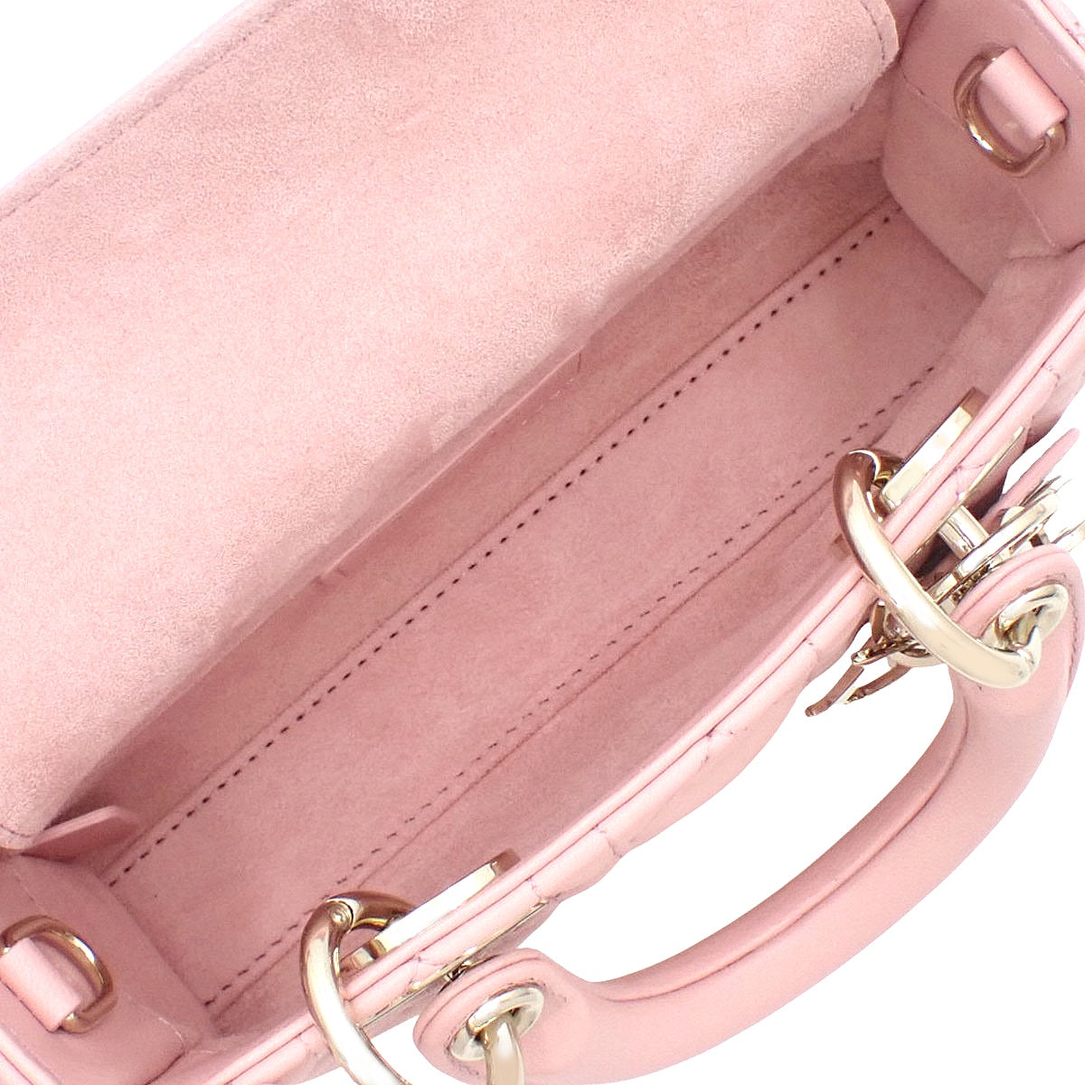Cannage Lady D-Joy Micro Bag Pink Lambskin S0910ONHG-92PU