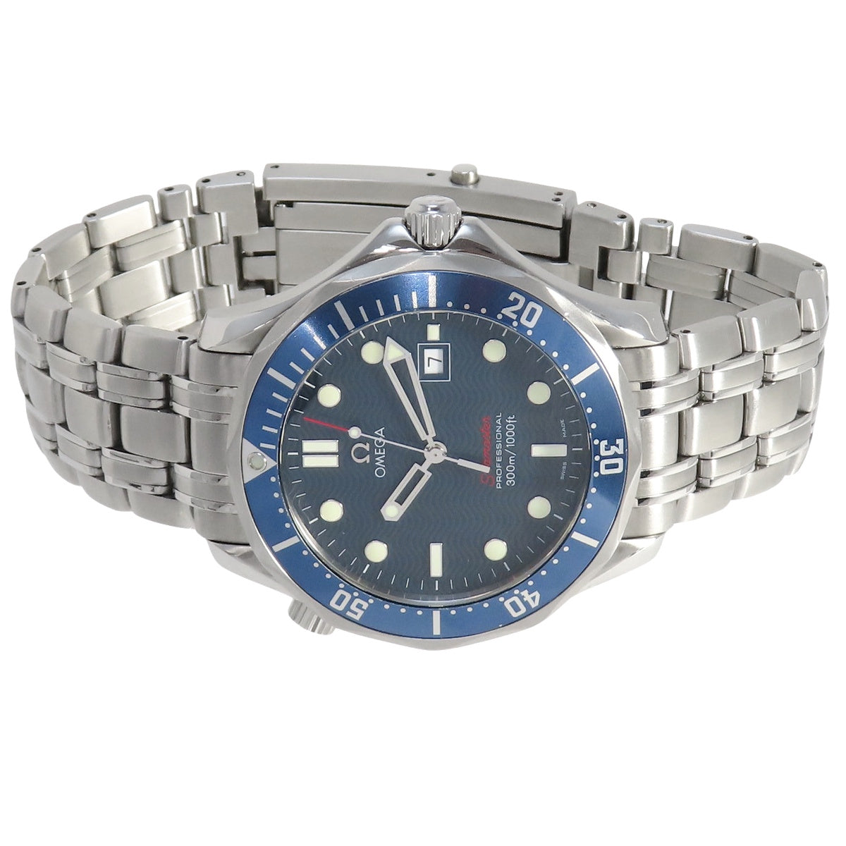 Seamaster 300 2221.80 SS Blue Quartz Men's