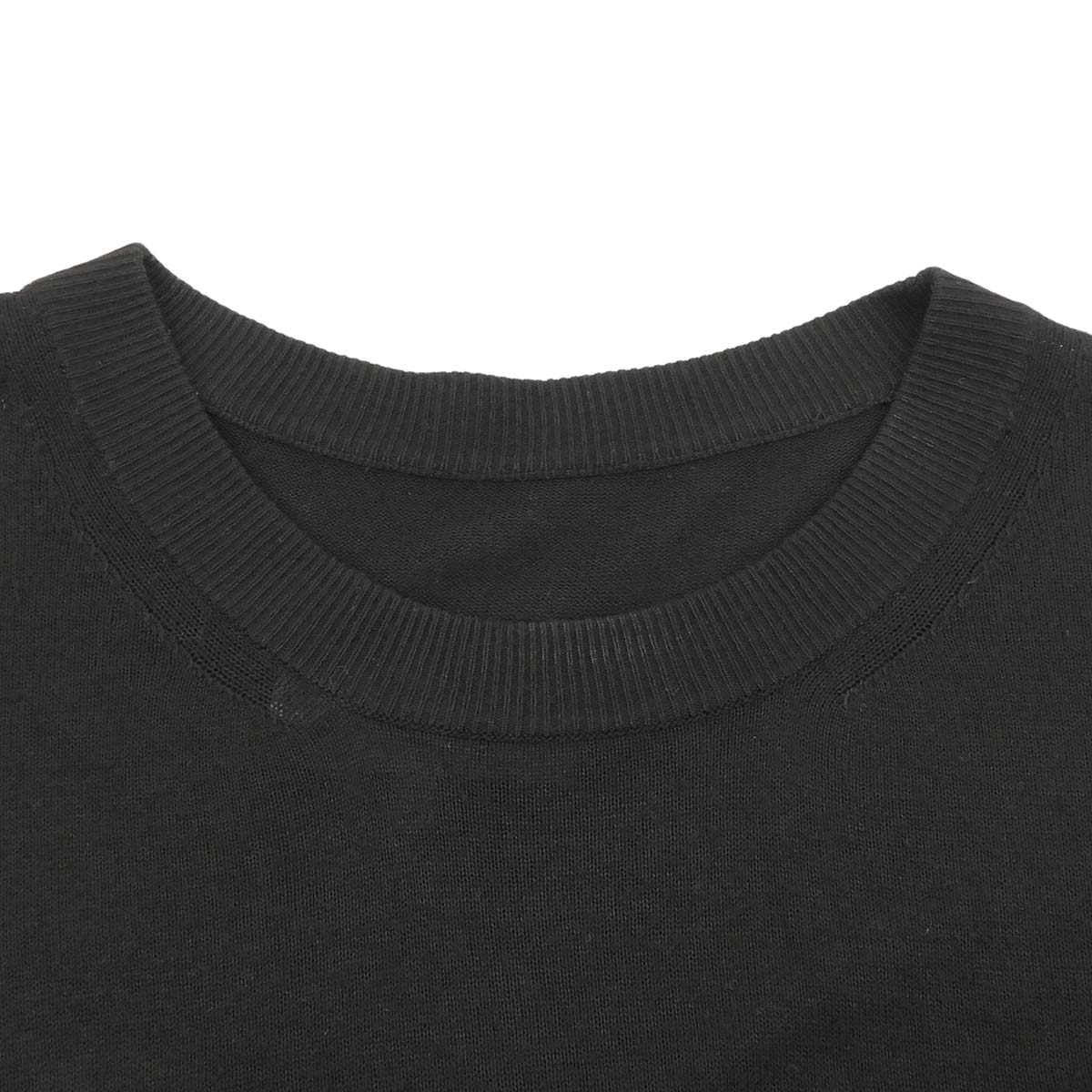 Logo Oversized Crew Neck Knit Dress L
