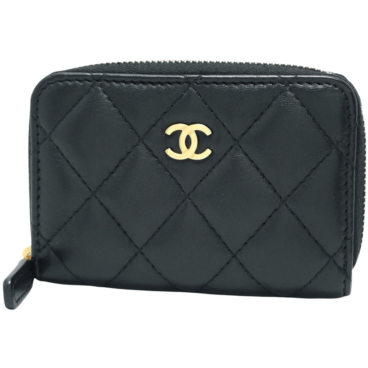 マトラッセ クラシック ジップ コインパース ラムスキン ブラック AP0216