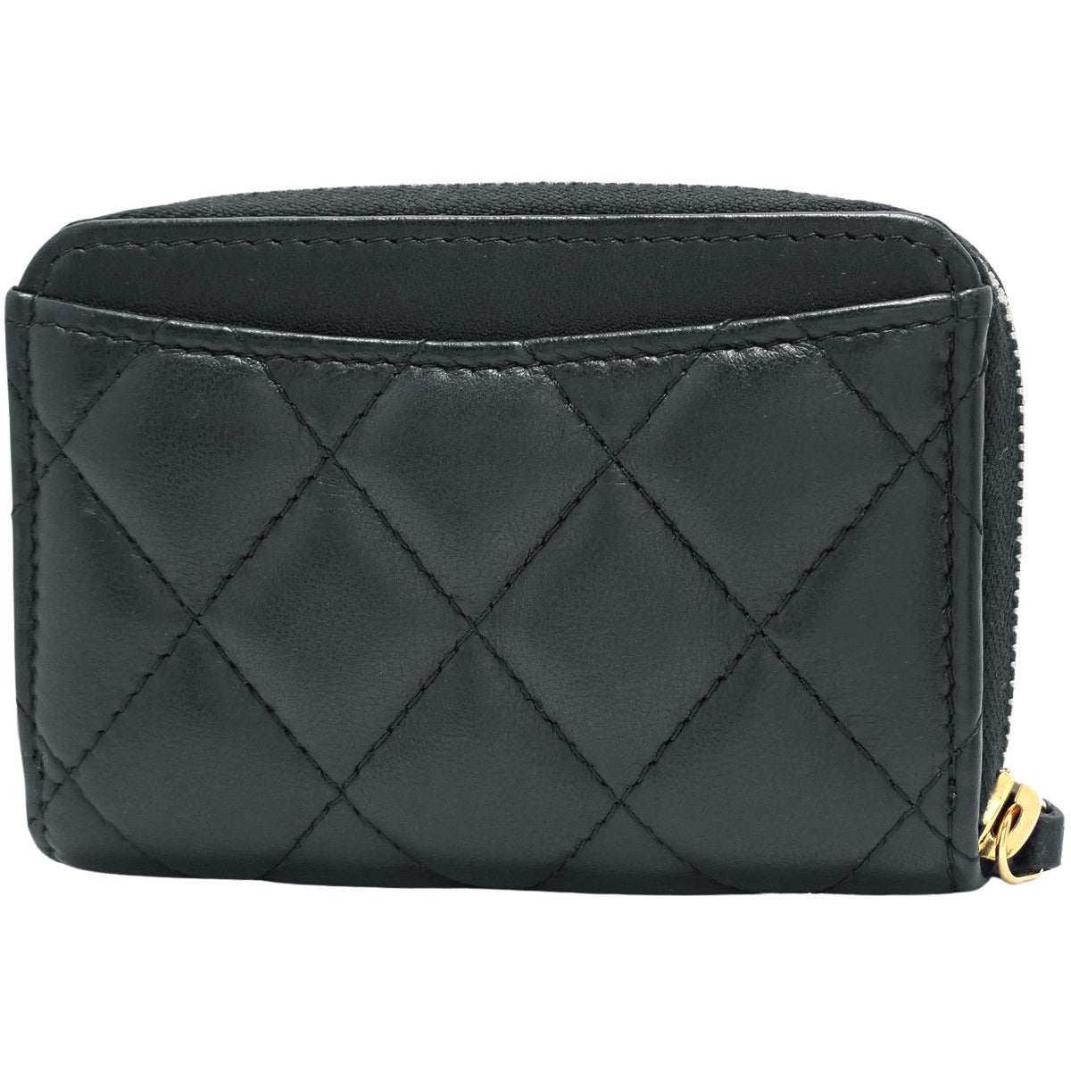 マトラッセ クラシック ジップ コインパース ラムスキン ブラック AP0216