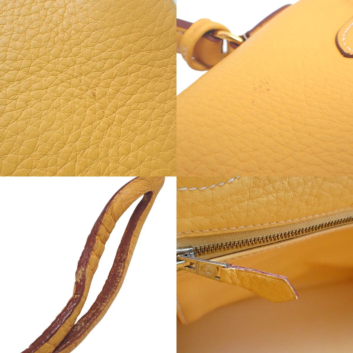 Kelly 32 (内缝) Taurillon Clemence 自然沙色 金色五金 □A刻印