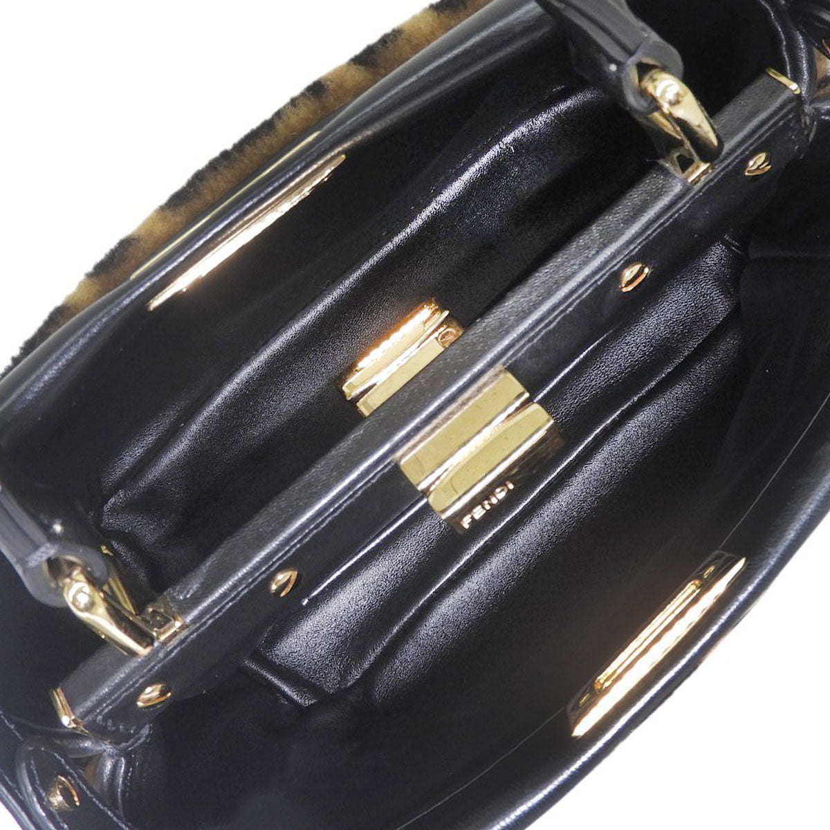 Peekaboo Mini Leather - Brown Black 8BN244 Zucca pattern