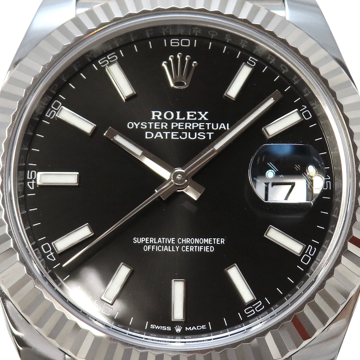 デイトジャスト41 126334 WG/SS ランダム番 ブラック 自動巻き メンズ