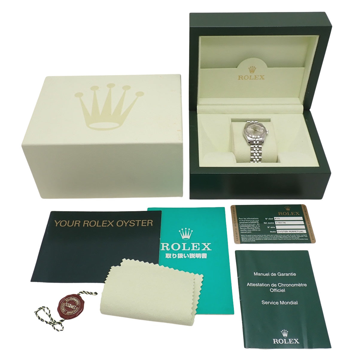 Datejust 179174 WG/SS Z-serial Silver Automatic Ladies