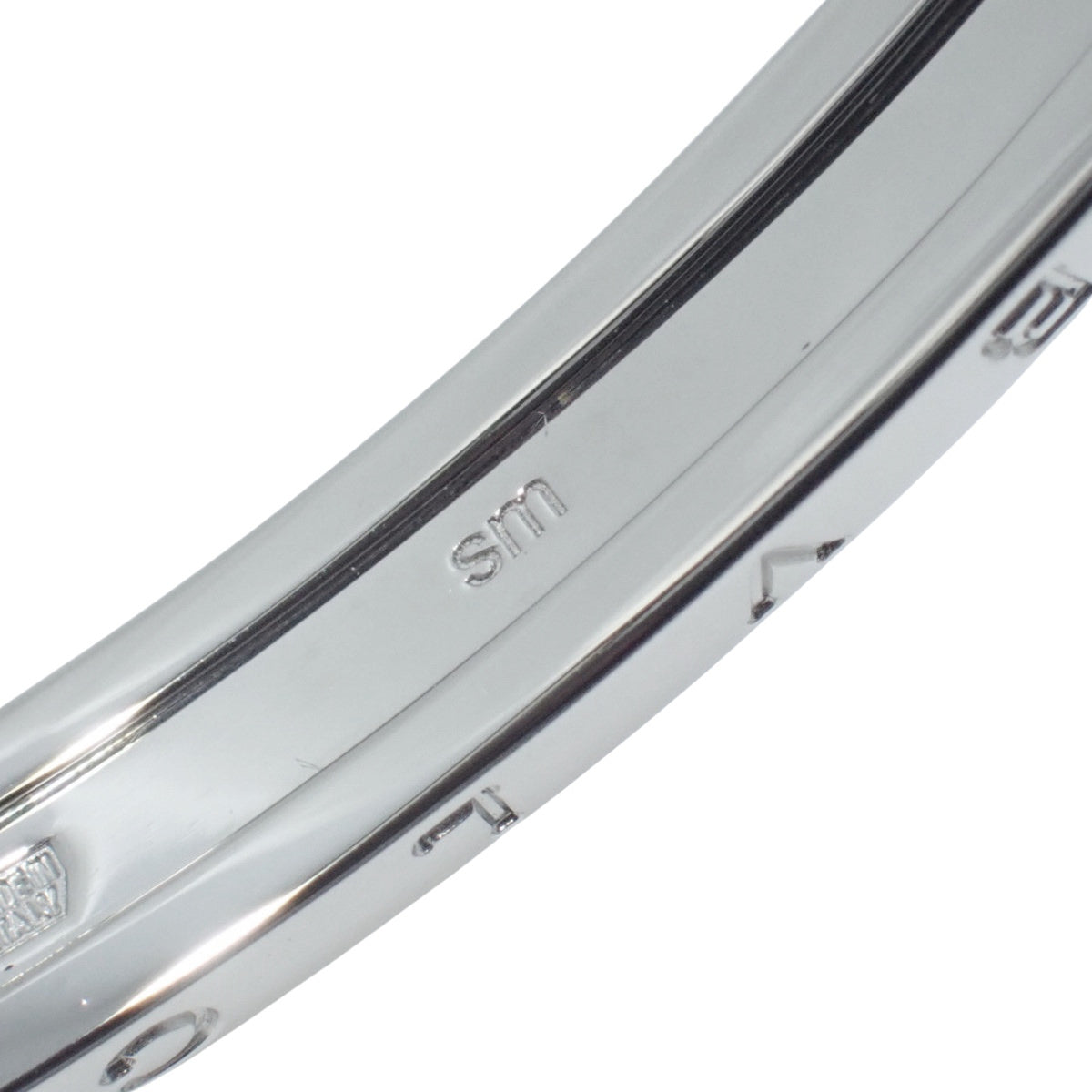 ビー・ゼロワン バングル ピンクゴールド K18PG ステンレススチール SS SM 13.6g