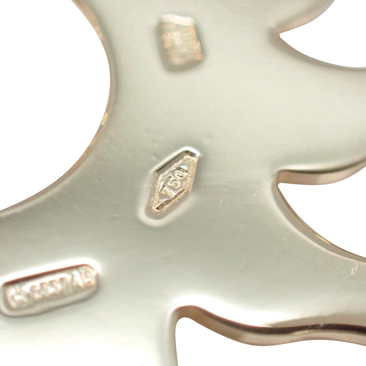 Tondo Sun Pendant Top Yellow Gold K18YG Stainless Steel SS 11.9g