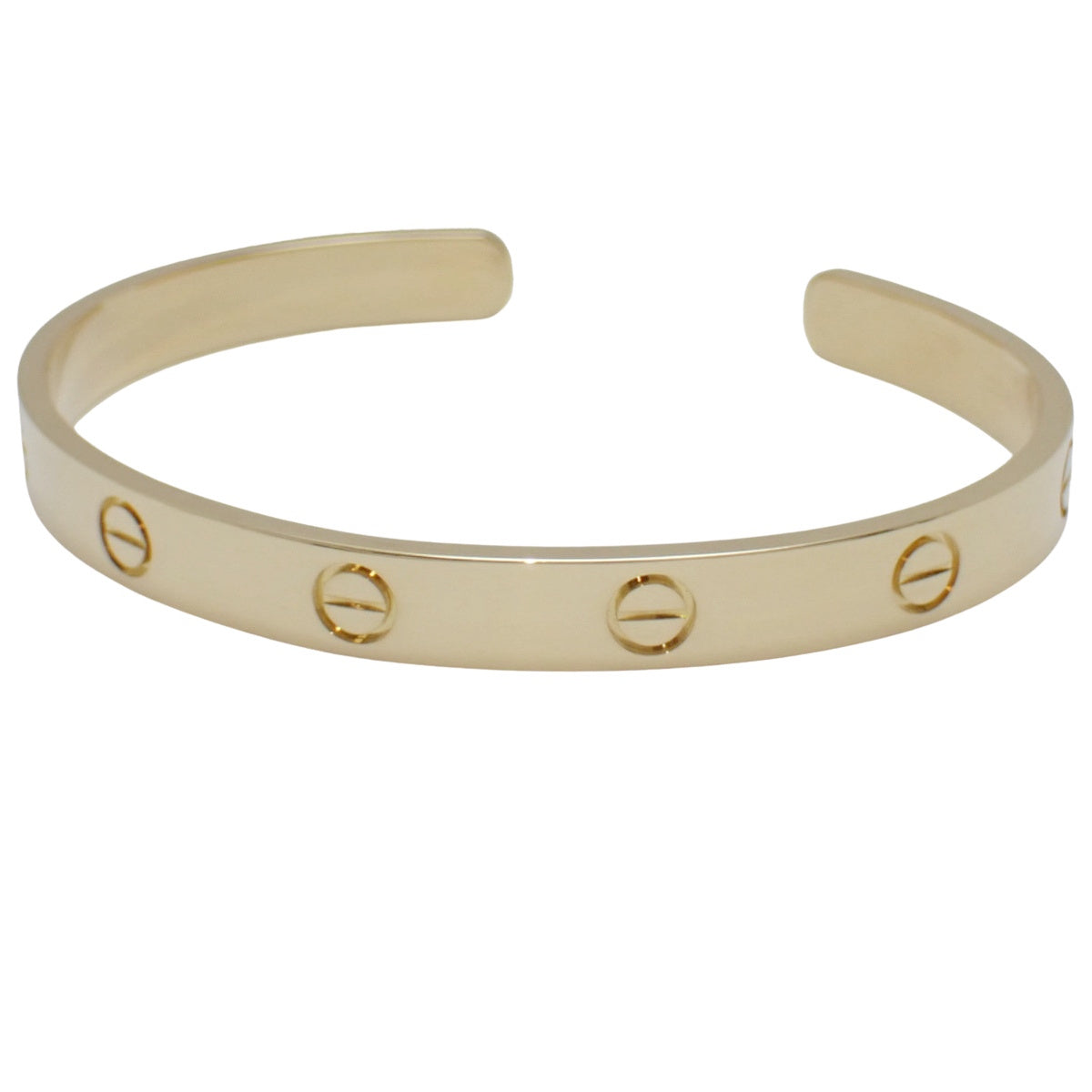 LOVEブレスレット オープン クラシックモデル イエローゴールド K18YG 18 24.9g