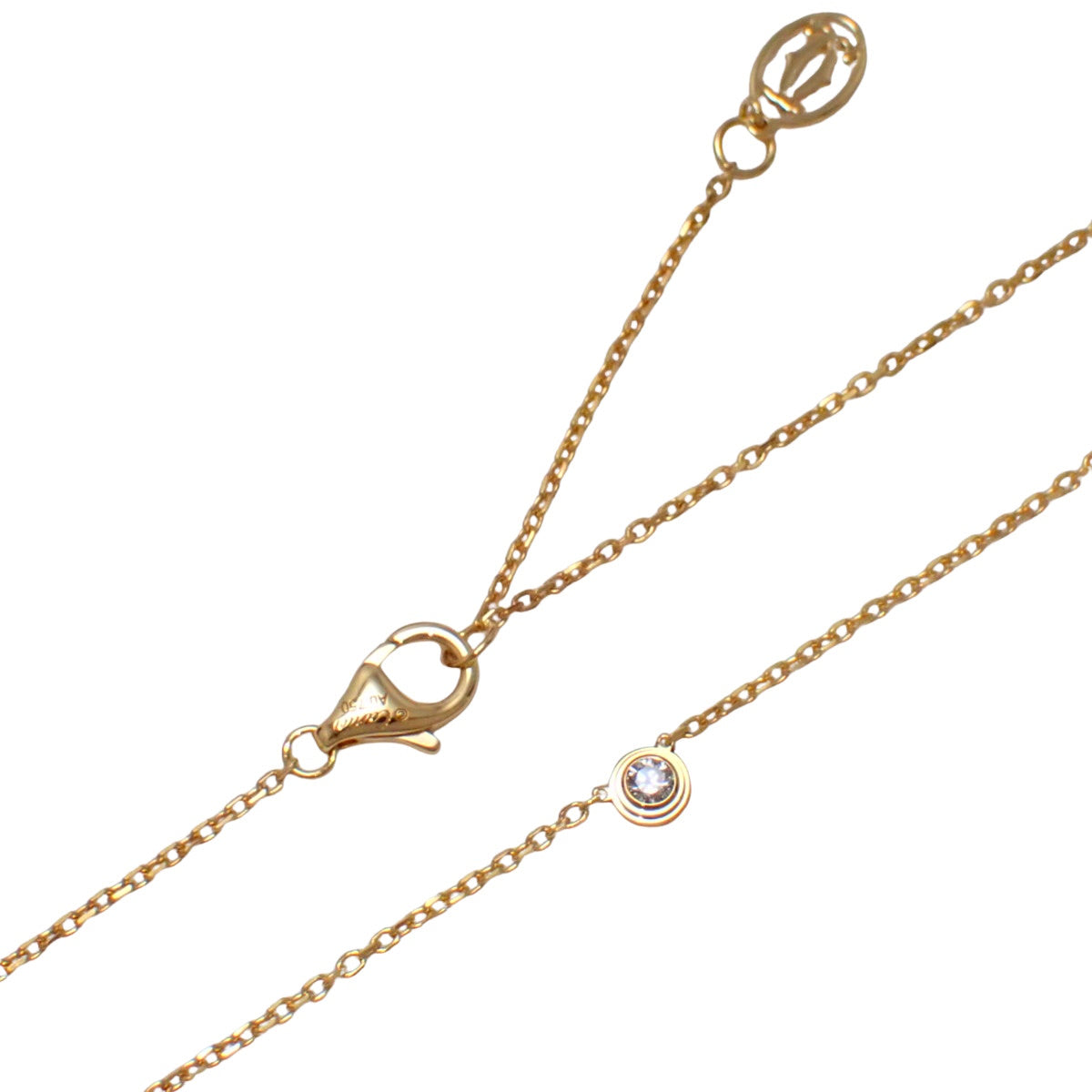 Cartier Diamants Légers Necklace XS K18YG 2.1g