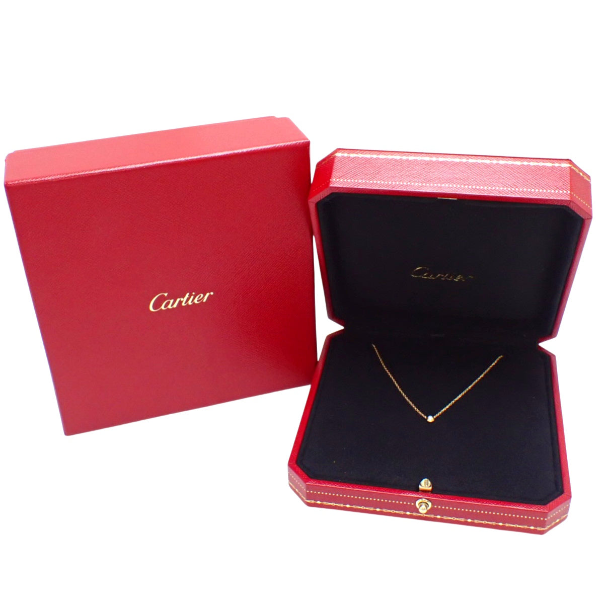 Cartier Diamants Légers Necklace XS K18YG 2.1g