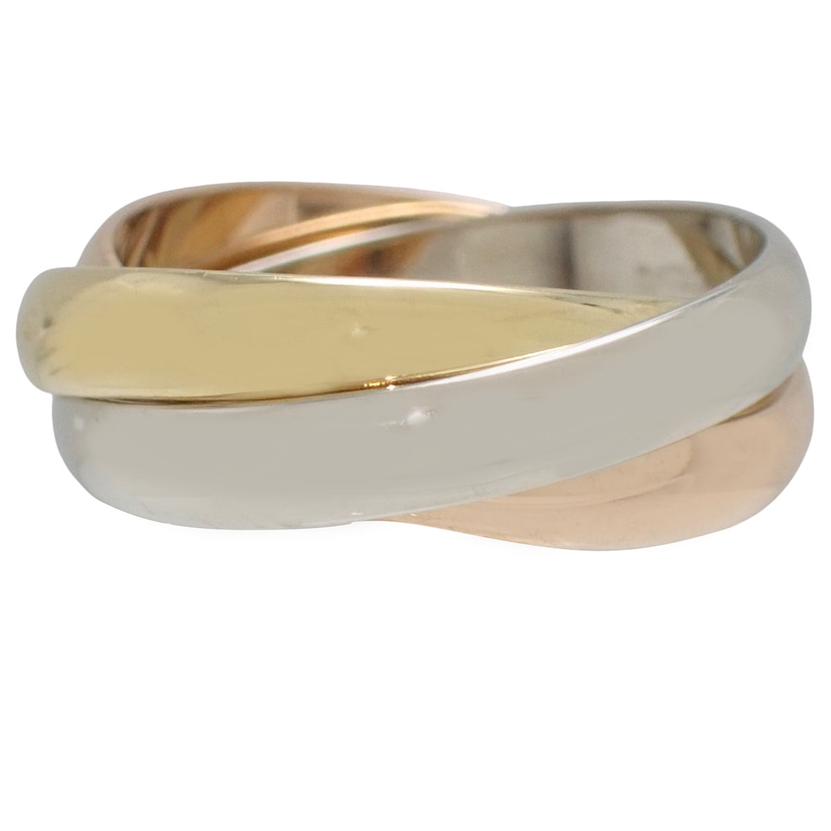 les must de Cartier トリニティリング K18 YG PG WG 53 8.0g