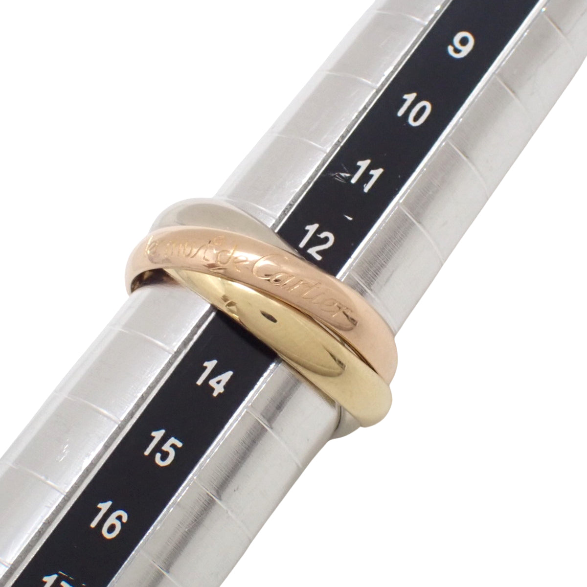 les must de Cartier トリニティリング K18 YG PG WG 53 8.0g