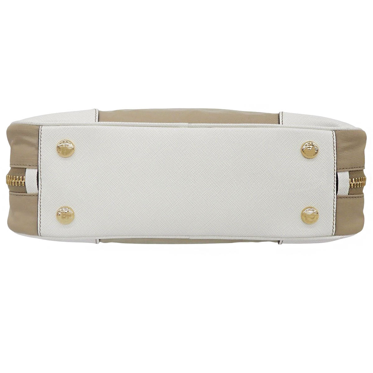 2WAY バッグ ナイロン サフィアーノレザー CAMMELLO BIANCO 1BB115