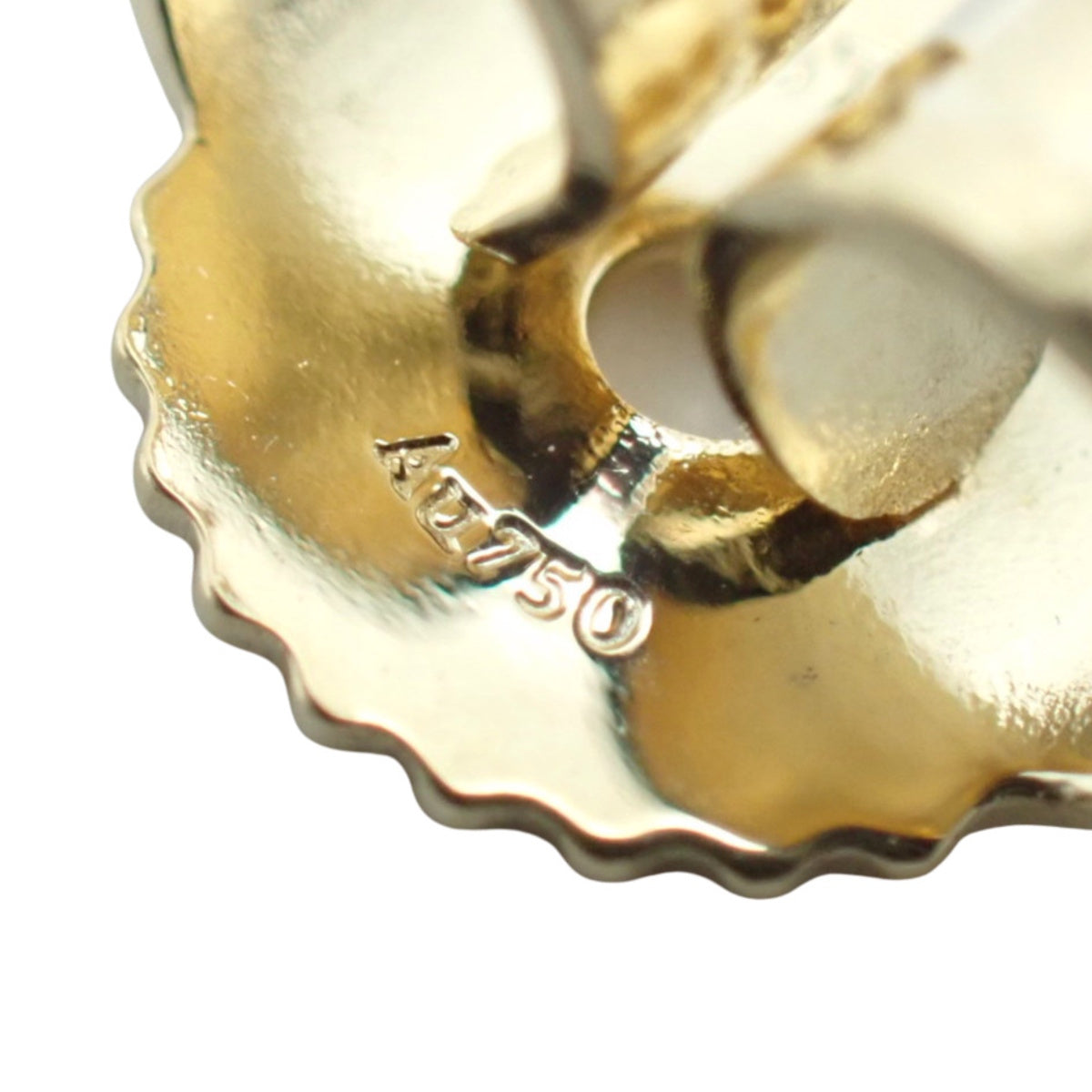 Bar earrings, K18YG, 4.4g