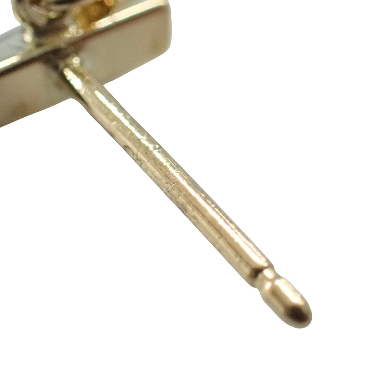 Bar earrings, K18YG, 4.4g