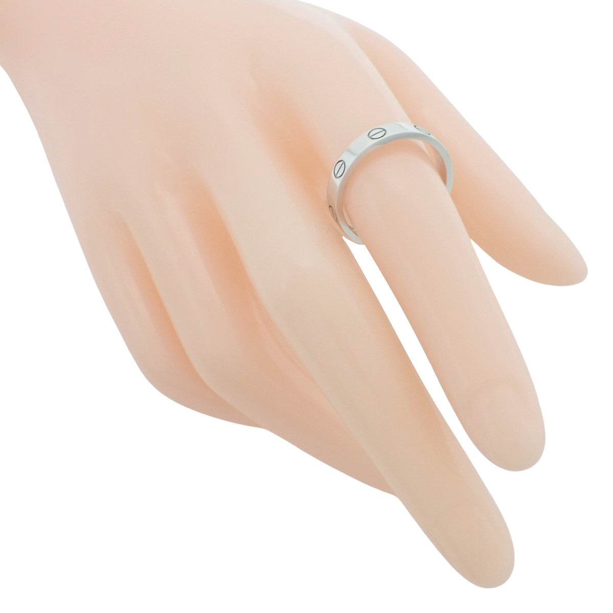 LOVE リング スモールモデル ホワイトゴールド K18WG 56 4.2g