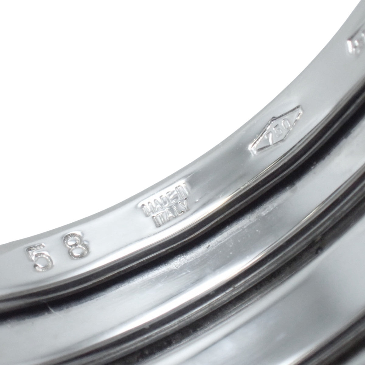 ビー・ゼロワン リング ホワイトゴールド K18WG 58 10.0g