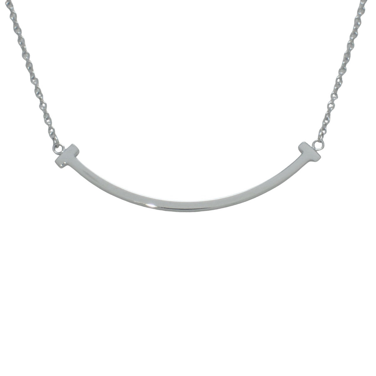 スマイル ペンダント スモール ホワイトゴールド K18WG 3.1g