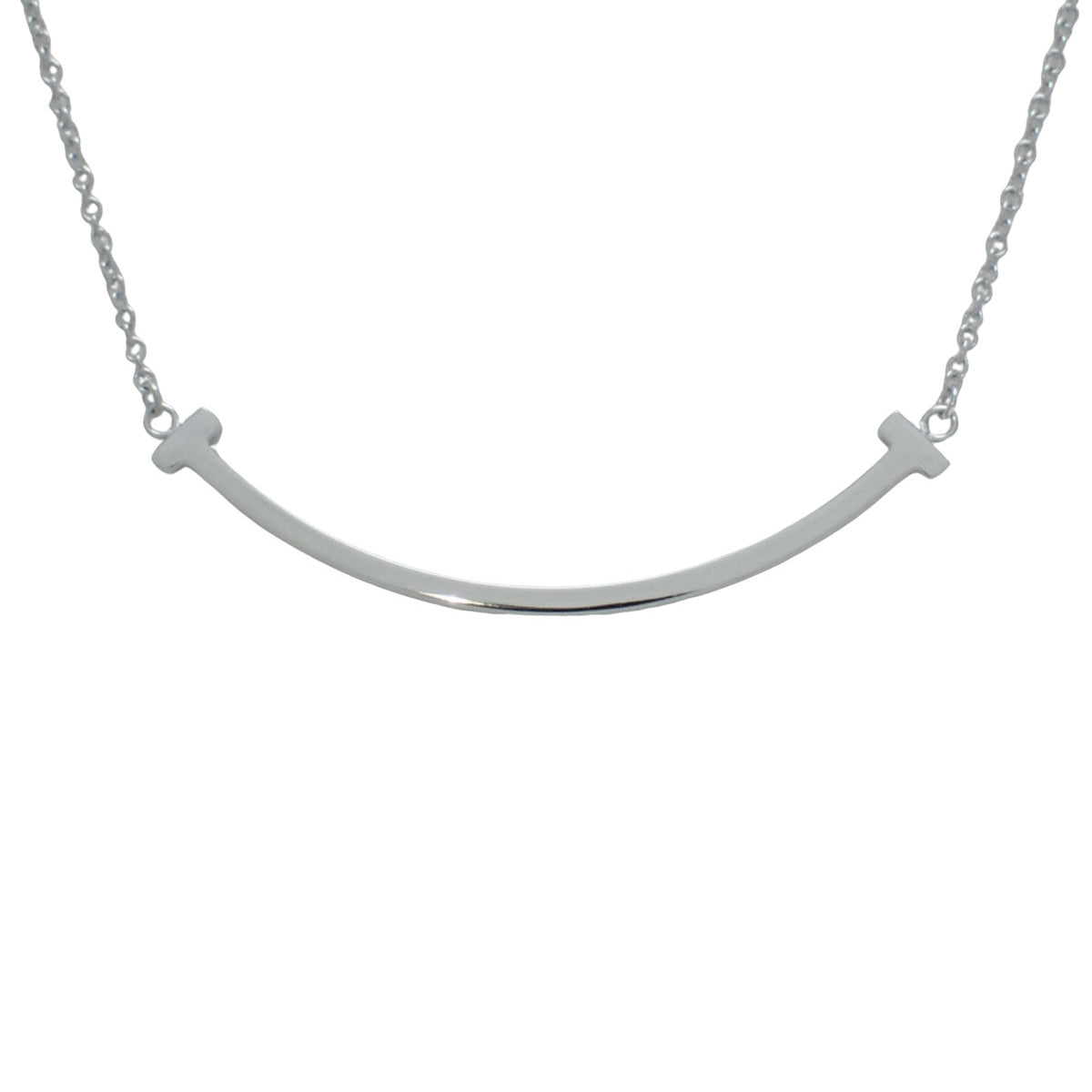 スマイル ペンダント スモール ホワイトゴールド K18WG 3.1g