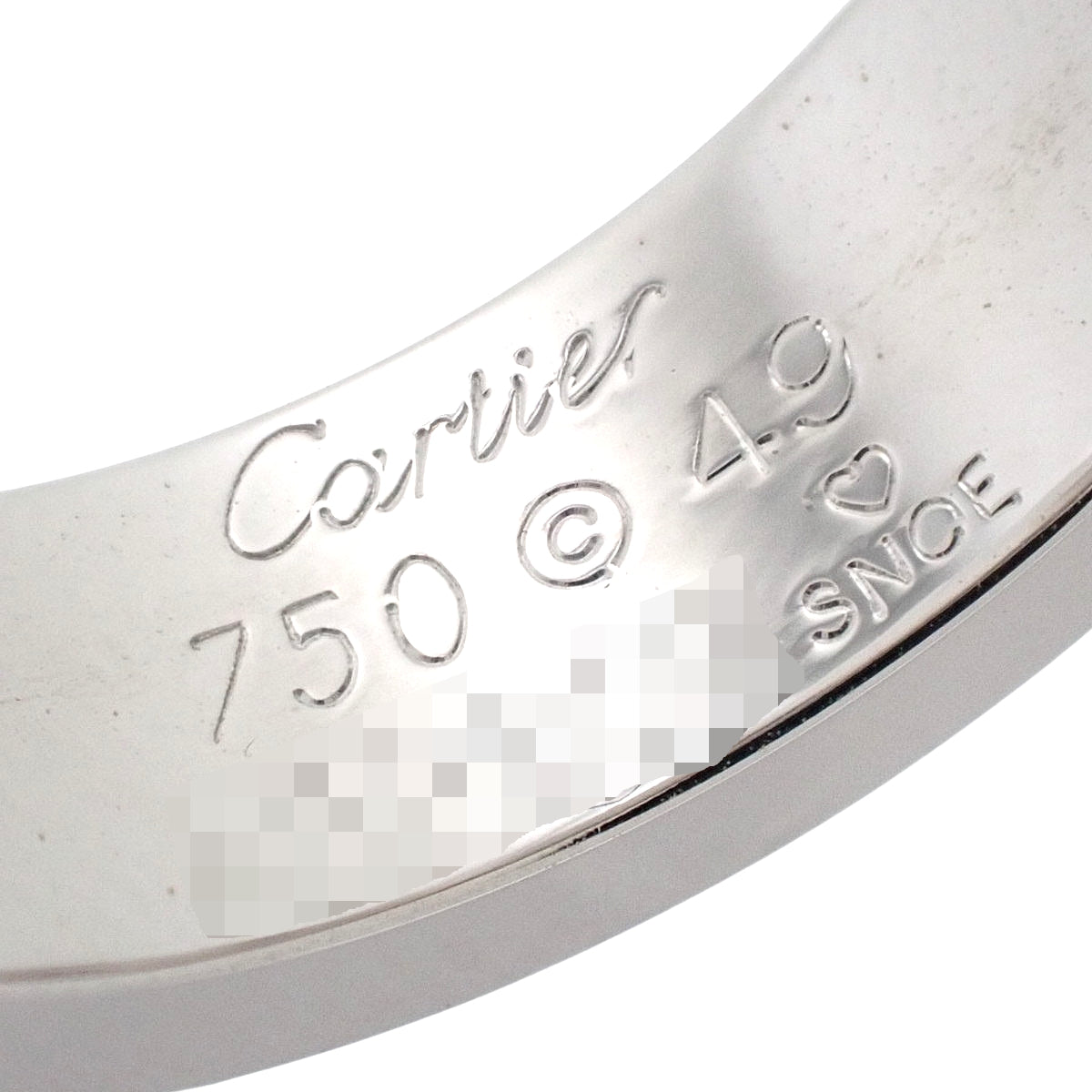 LOVEリング クラシックモデル ダイヤモンド ホワイトゴールド K18WG 49 8.5g