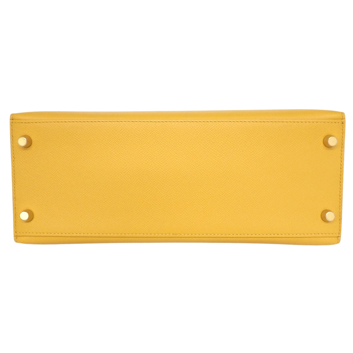 Kelly 28 (Sellier) Veau Epsom Jaune Ambre Gold Hardware Z Stamp
