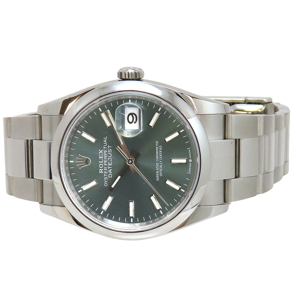 Datejust 36 126200 SS Random Serial Mint Green Automatic Men's