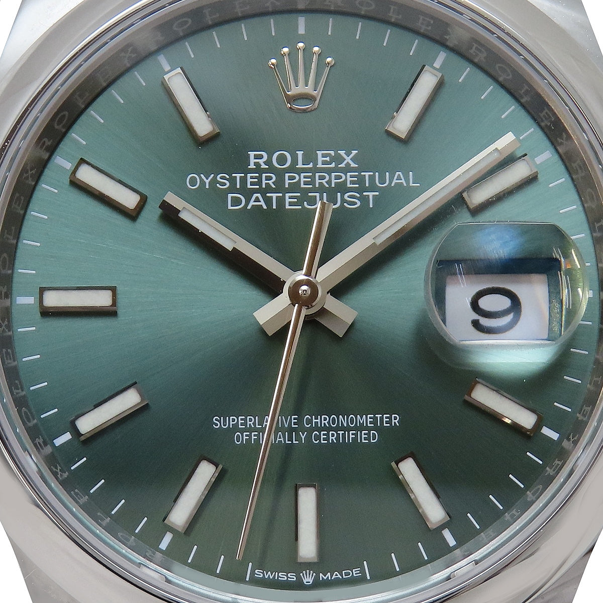 Datejust 36 126200 SS Random Serial Mint Green Automatic Men's